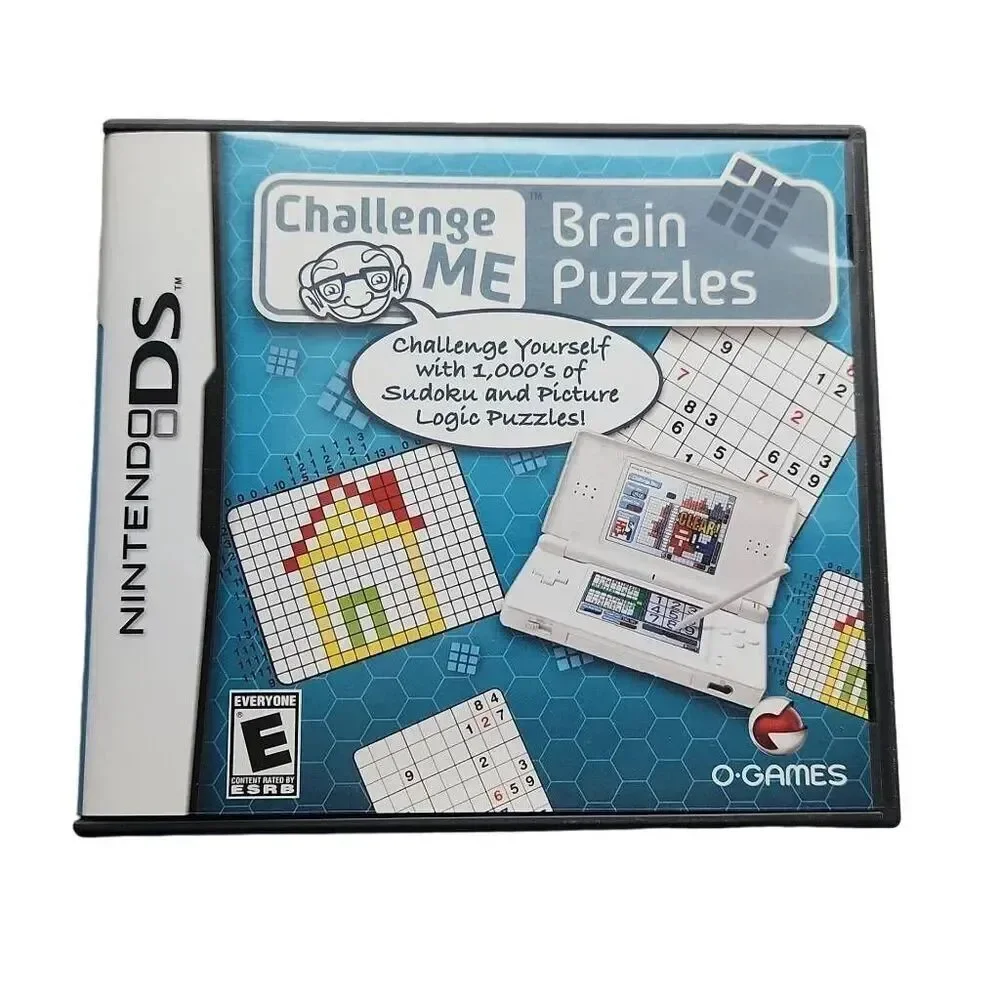 Nintendo DS Challenge Me Brain Puzzles Game with Case